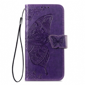 Leren Hoesje Xiaomi Redmi Note 15 Pro Plus 5g Grafisch Vlinder Bescherming Hoesje