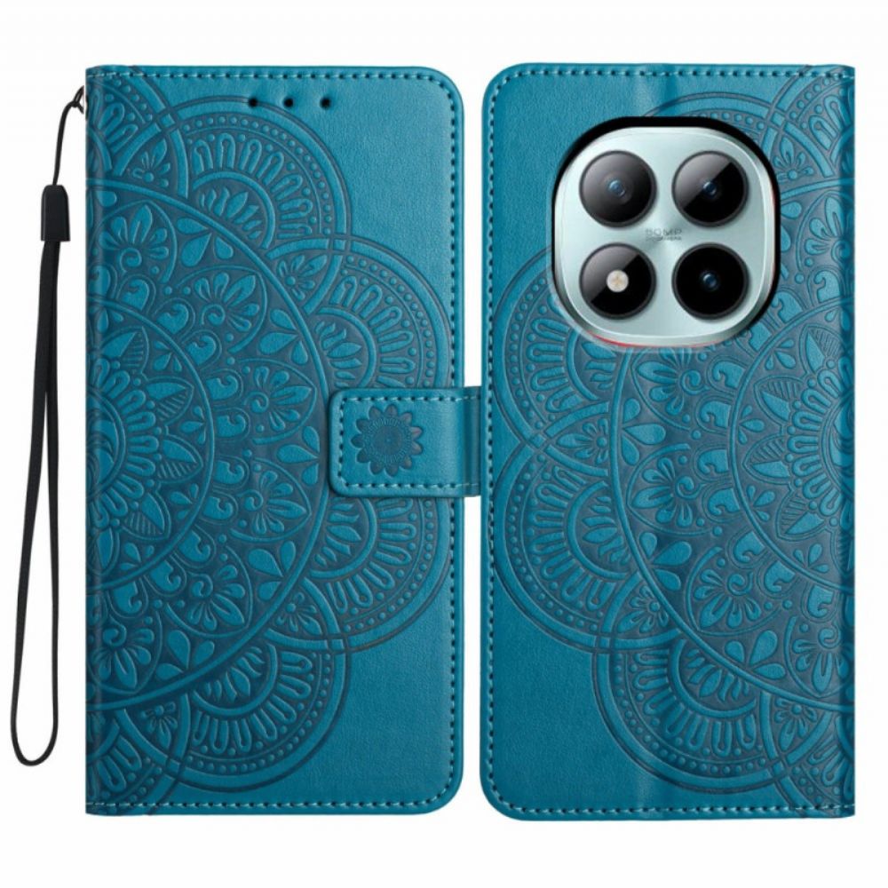 Leren Hoesje Xiaomi Redmi Note 15 Pro Plus 5g Mandala-gravure Bescherming Hoesje