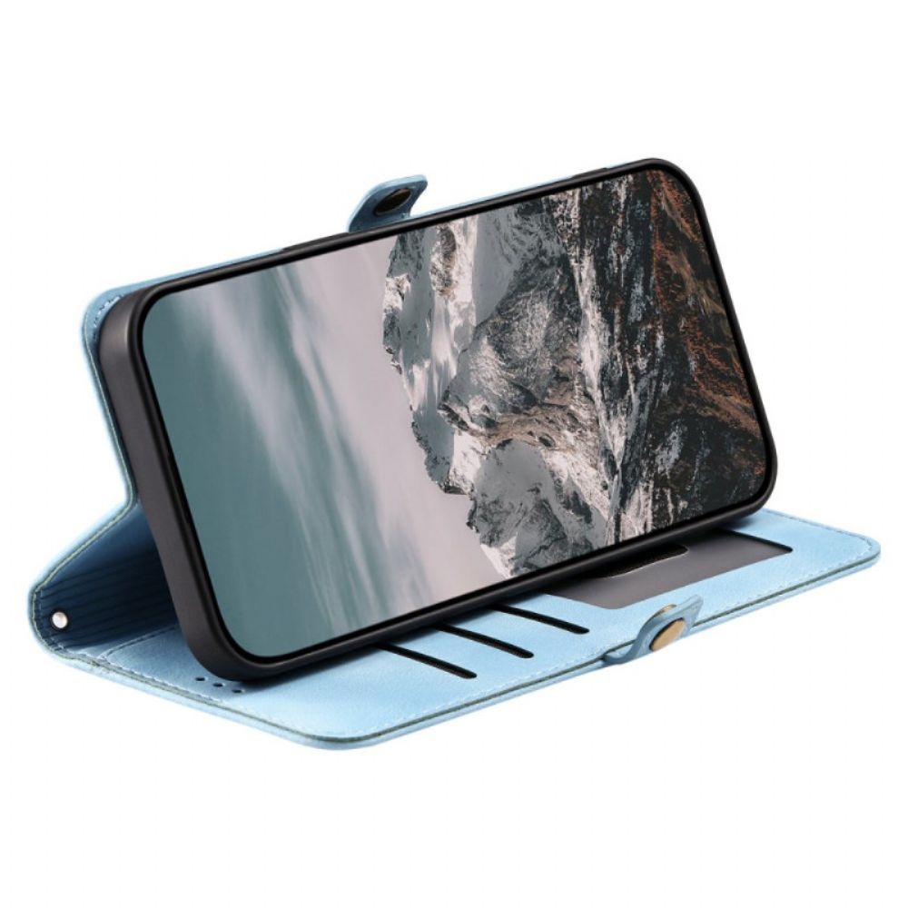 Leren Hoesje Xiaomi Redmi Note 15 Pro Plus 5g Mandala Suède-effect Bescherming Hoesje