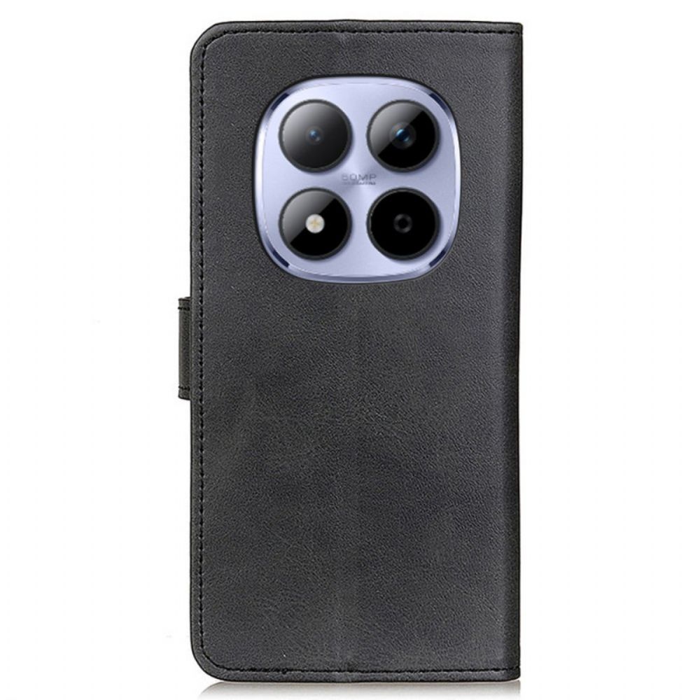 Leren Hoesje Xiaomi Redmi Note 15 Pro Plus 5g Mat Kunstleer Bescherming Hoesje