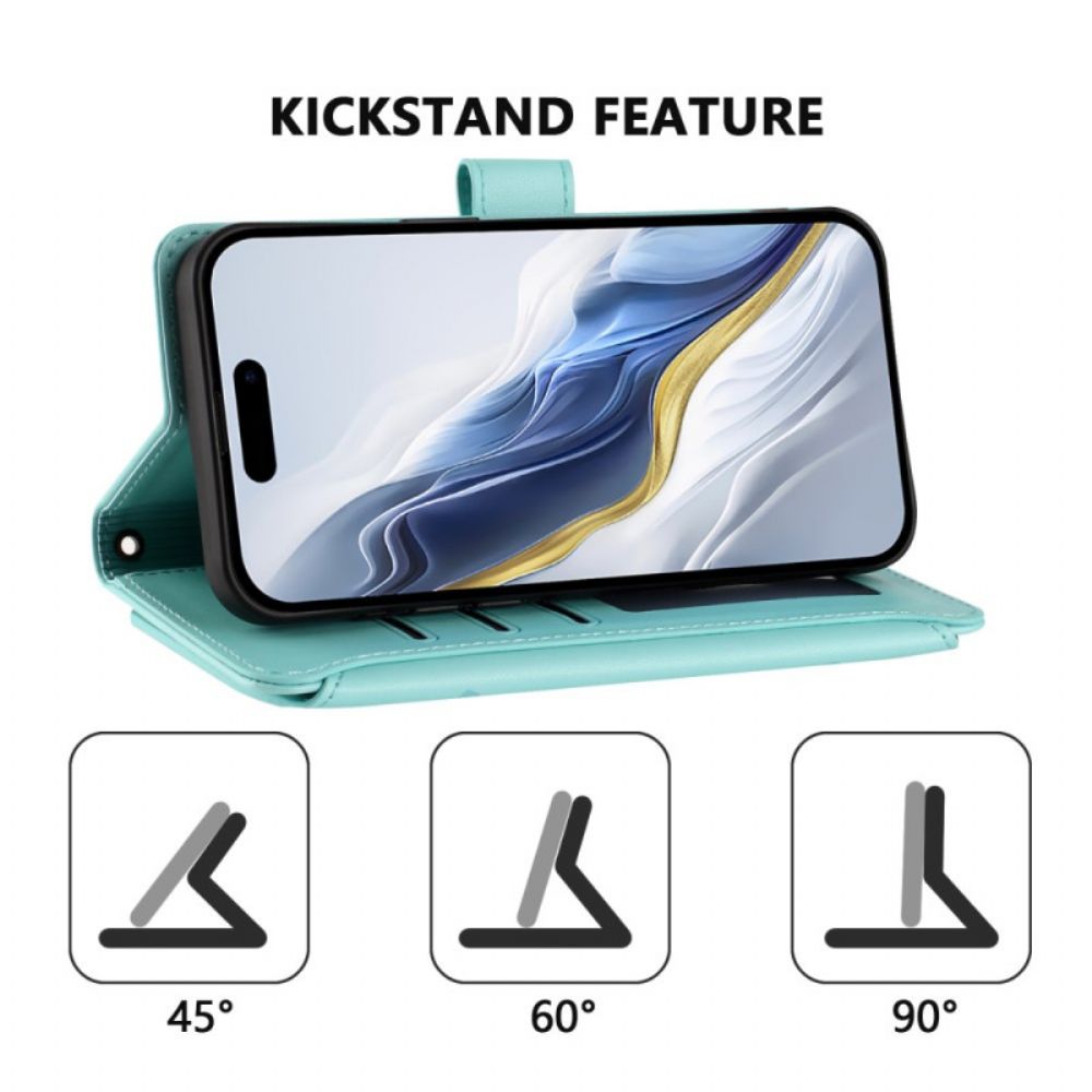 Leren Hoesje Xiaomi Redmi Note 15 Pro Plus 5g Portemonnee Met Bloemenprint Bescherming Hoesje