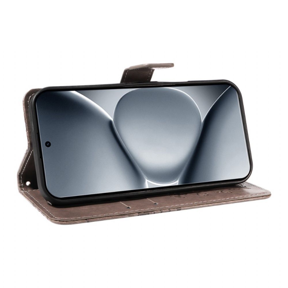 Leren Hoesje Xiaomi Redmi Note 15 Pro Plus 5g Reuzenvlinders Bescherming Hoesje