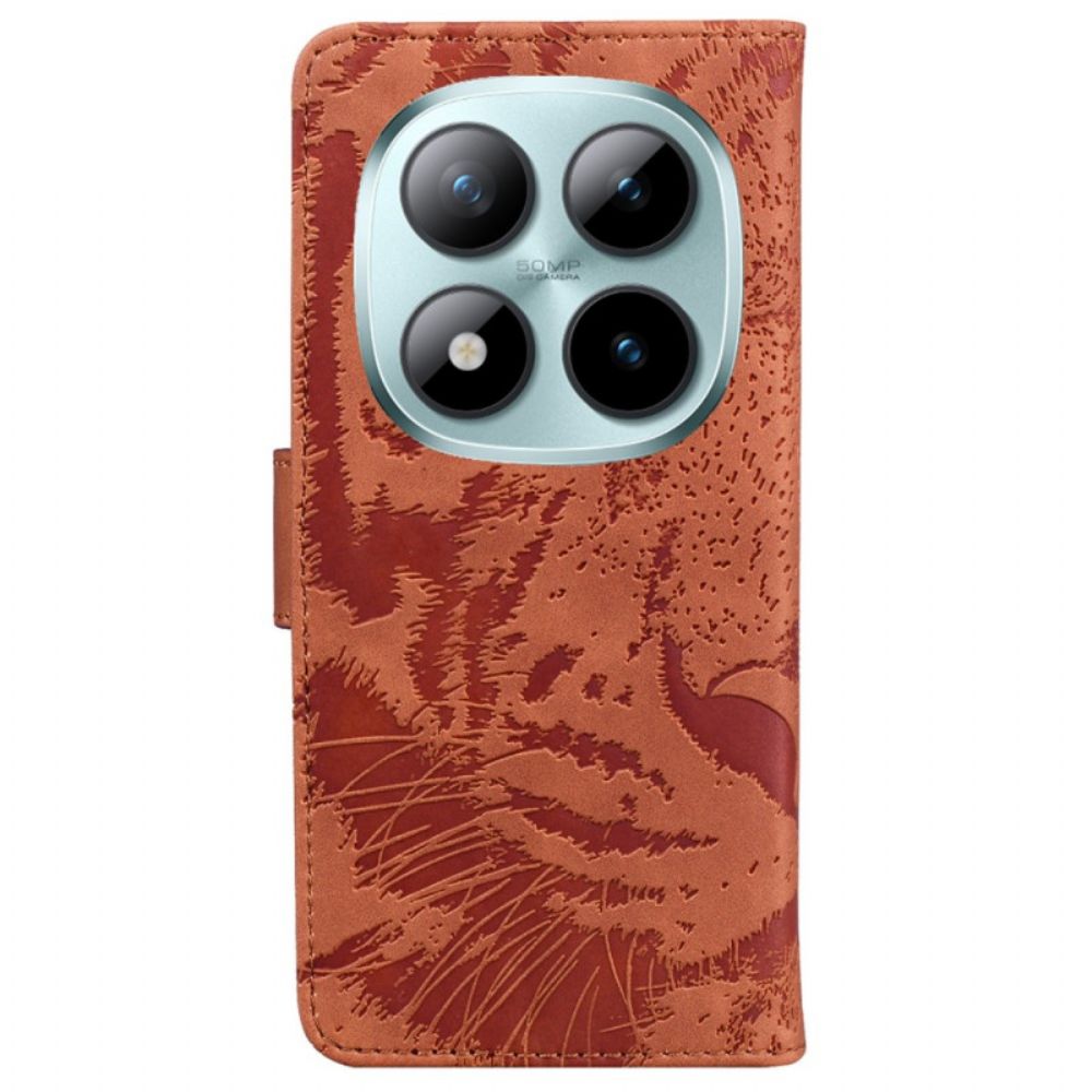 Leren Hoesje Xiaomi Redmi Note 15 Pro Plus 5g Tijgerprint