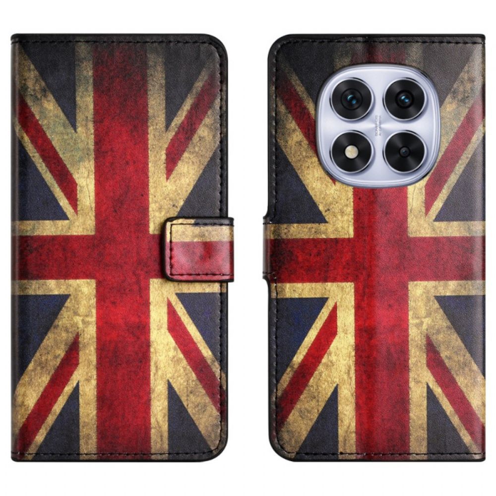 Leren Hoesje Xiaomi Redmi Note 15 Pro Plus 5g Union Jack Bescherming Hoesje