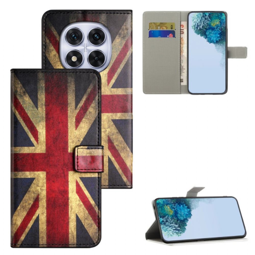 Leren Hoesje Xiaomi Redmi Note 15 Pro Plus 5g Union Jack Bescherming Hoesje