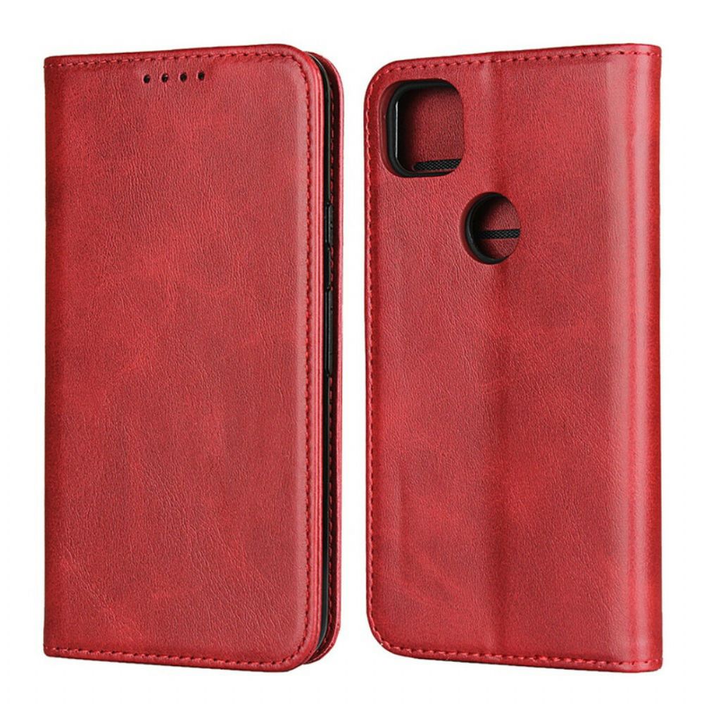 Bescherming Hoesje voor Google Pixel 4a Folio-hoesje Premium Kunstleer Stiksels