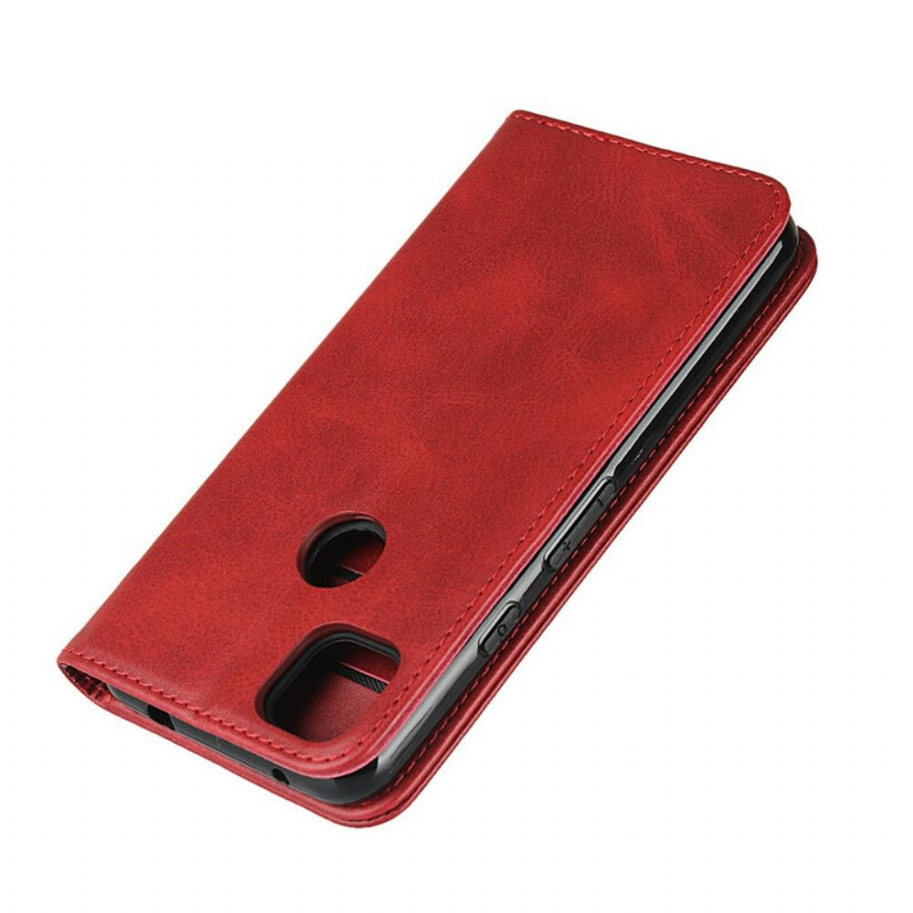 Bescherming Hoesje voor Google Pixel 4a Folio-hoesje Premium Kunstleer Stiksels