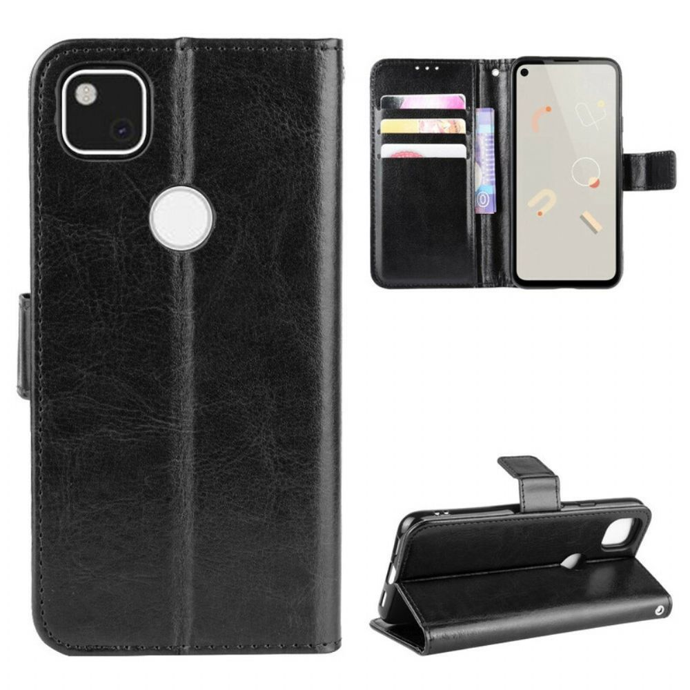 Folio-hoesje voor Google Pixel 4a Flitsachtig Kunstleer
