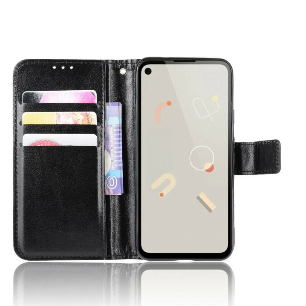 Folio-hoesje voor Google Pixel 4a Flitsachtig Kunstleer