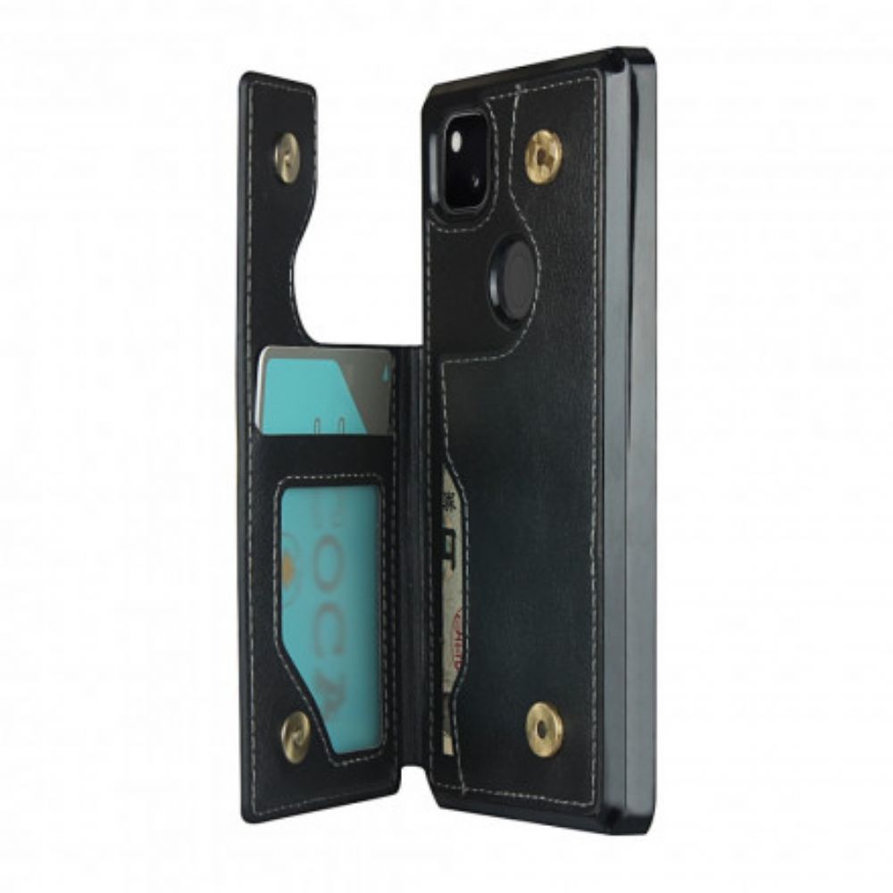 Hoesje voor Google Pixel 4a Kaarthouder En Lanyard