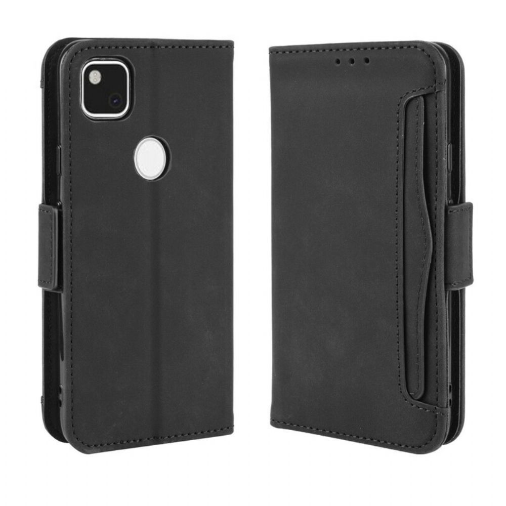 Leren Hoesje voor Google Pixel 4a Eerste Klas Multi-kaart