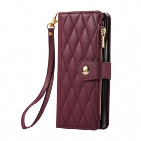 Bescherming Hoesje Samsung Galaxy Z Fold 7 Gewatteerd Met Riempje