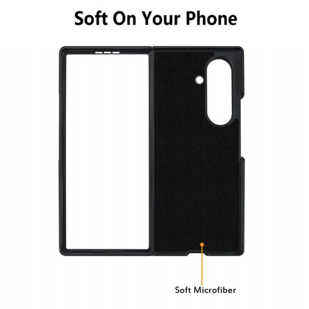 Case Hoesje Samsung Galaxy Z Fold 7 Telefoonhoesje Roestvrij Staal