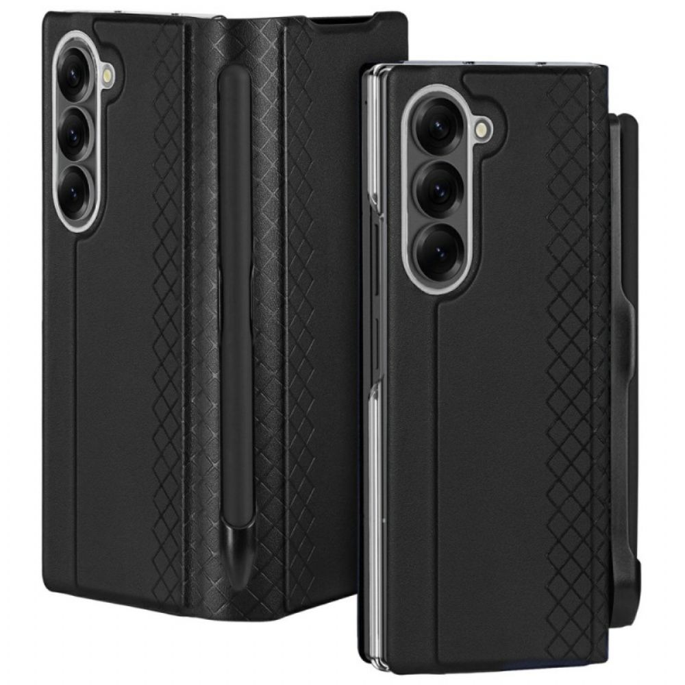Cover Hoesje Samsung Galaxy Z Fold 7 Telefoonhoesje Bril Series Dux Ducis Stylushouder