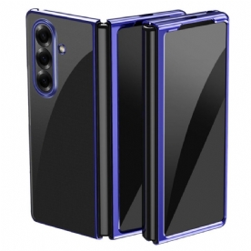 Cover Hoesje Samsung Galaxy Z Fold 7 Telefoonhoesje Rand Met Metaallook