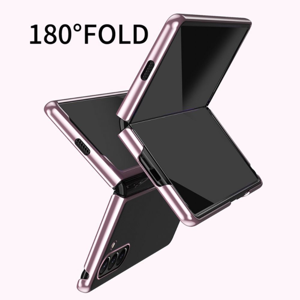 Cover Hoesje Samsung Galaxy Z Fold 7 Telefoonhoesje Rand Met Metaallook