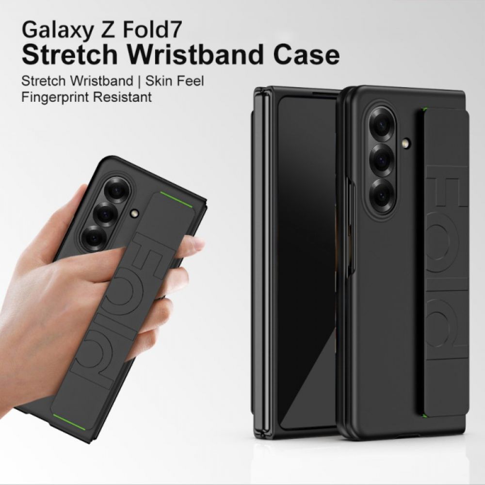 Hoesje Samsung Galaxy Z Fold 7 Bandje Met Standaard Bescherming Hoesje