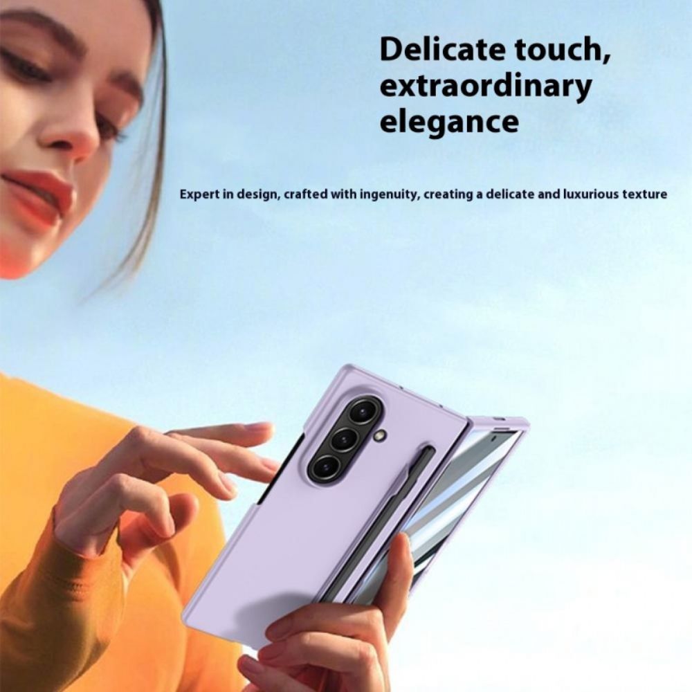Hoesje Samsung Galaxy Z Fold 7 Bescherming Van Gehard Glas En Stylushouder