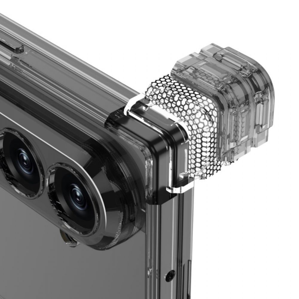 Hoesje Samsung Galaxy Z Fold 7 Doorzichtig Magnetisch Scharnier Met Standaard