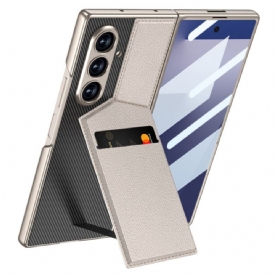 Hoesje Samsung Galaxy Z Fold 7 Geïntegreerde Kaarthouder Bescherming Hoesje