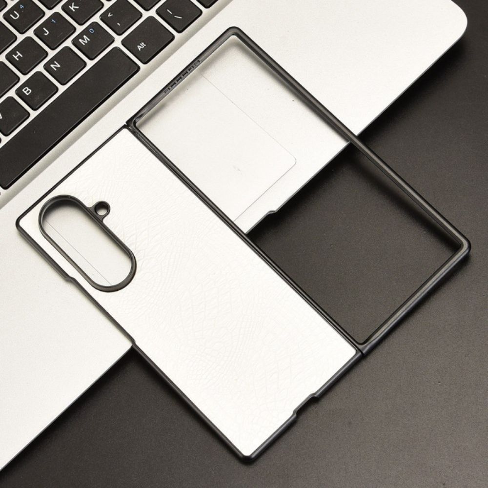 Hoesje Samsung Galaxy Z Fold 7 Krokodillenleerlook Bescherming Hoesje