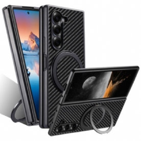 Hoesje Samsung Galaxy Z Fold 7 Magnetisch Scharnier Met Suteni Ringhouder