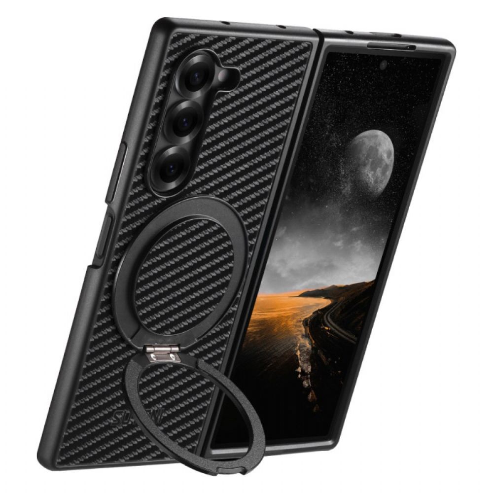 Hoesje Samsung Galaxy Z Fold 7 Magnetisch Scharnier Met Suteni Ringhouder