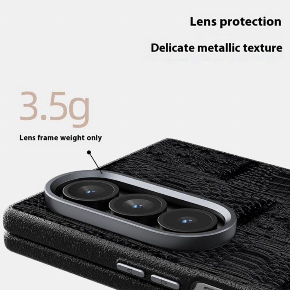 Hoesje Samsung Galaxy Z Fold 7 Magsafe-compatibel Abeel Met Reliëf Bescherming Hoesje