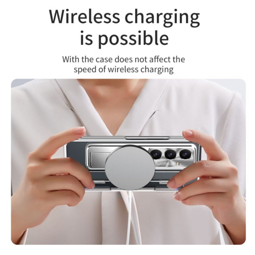 Hoesje Samsung Galaxy Z Fold 7 Magsafe-compatibel Met Standaard En Schermbeschermer Bescherming Hoesje