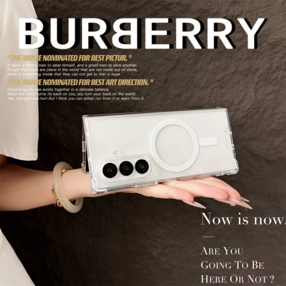 Hoesje Samsung Galaxy Z Fold 7 Magsafe-compatibel Transparant Bescherming Hoesje