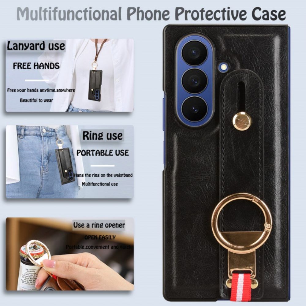 Hoesje Samsung Galaxy Z Fold 7 Polsbandje En Standaard