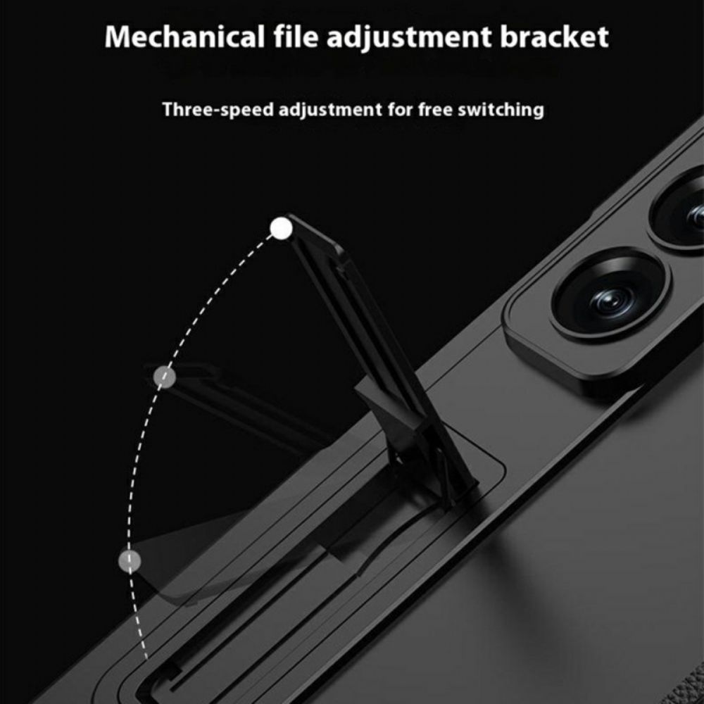 Hoesje Samsung Galaxy Z Fold 7 Schermbeschermer En Magnetische Standaard Bescherming Hoesje