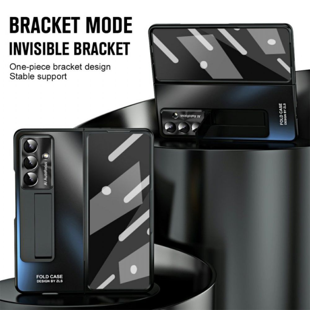 Hoesje Samsung Galaxy Z Fold 7 Standaard Met Matte Afwerking En Schermbeschermer