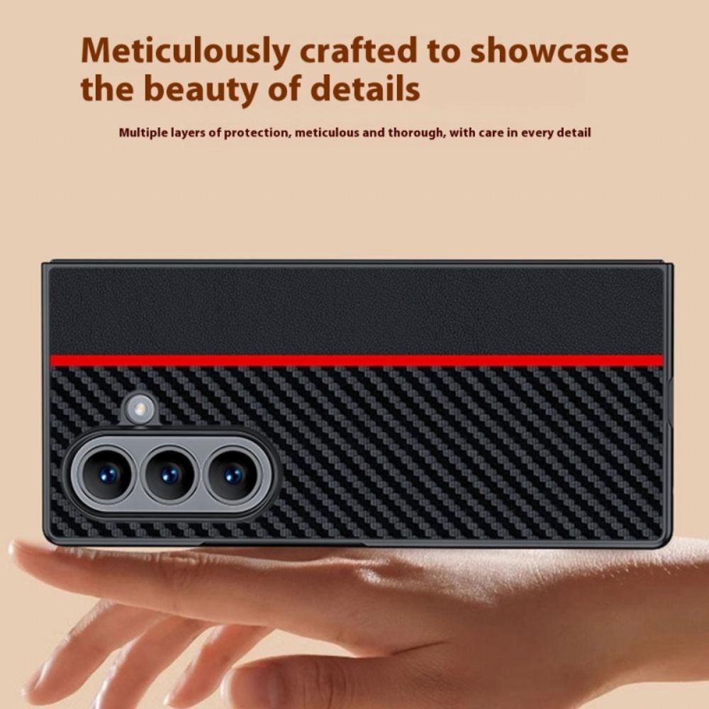 Hoesje Voor Samsung Galaxy Z Fold 7 Carbonvezelversie
