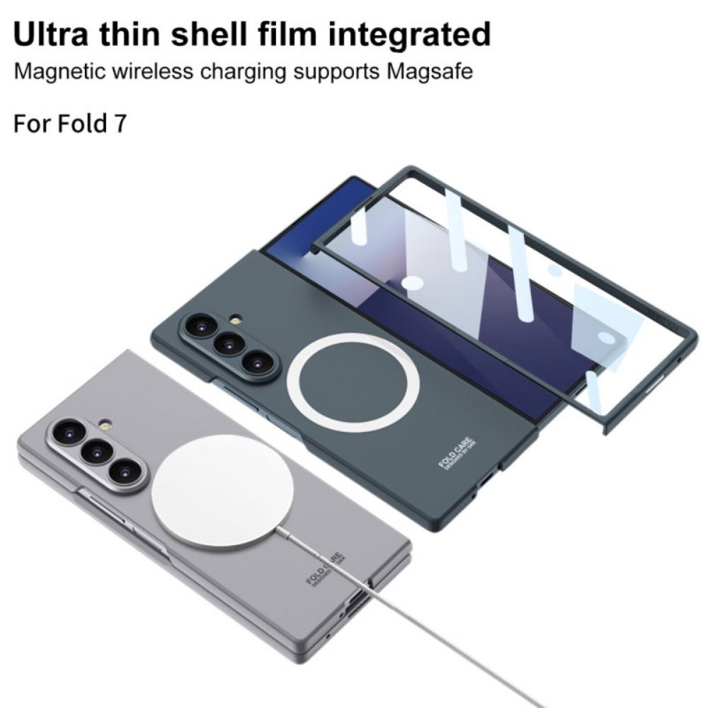 Hoesje Voor Samsung Galaxy Z Fold 7 Magnetische Schermbeschermer Van Gehard Glas