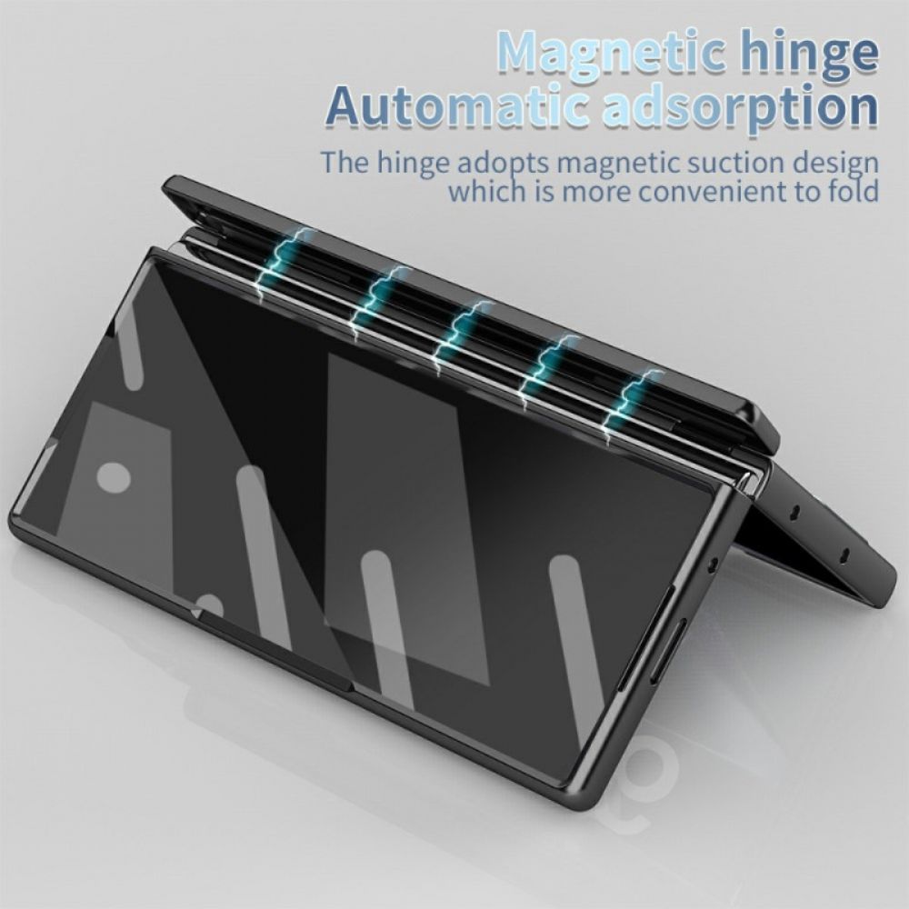 Hoesje Voor Samsung Galaxy Z Fold 7 Schermbeschermer Van Gehard Glas En Stylushouder