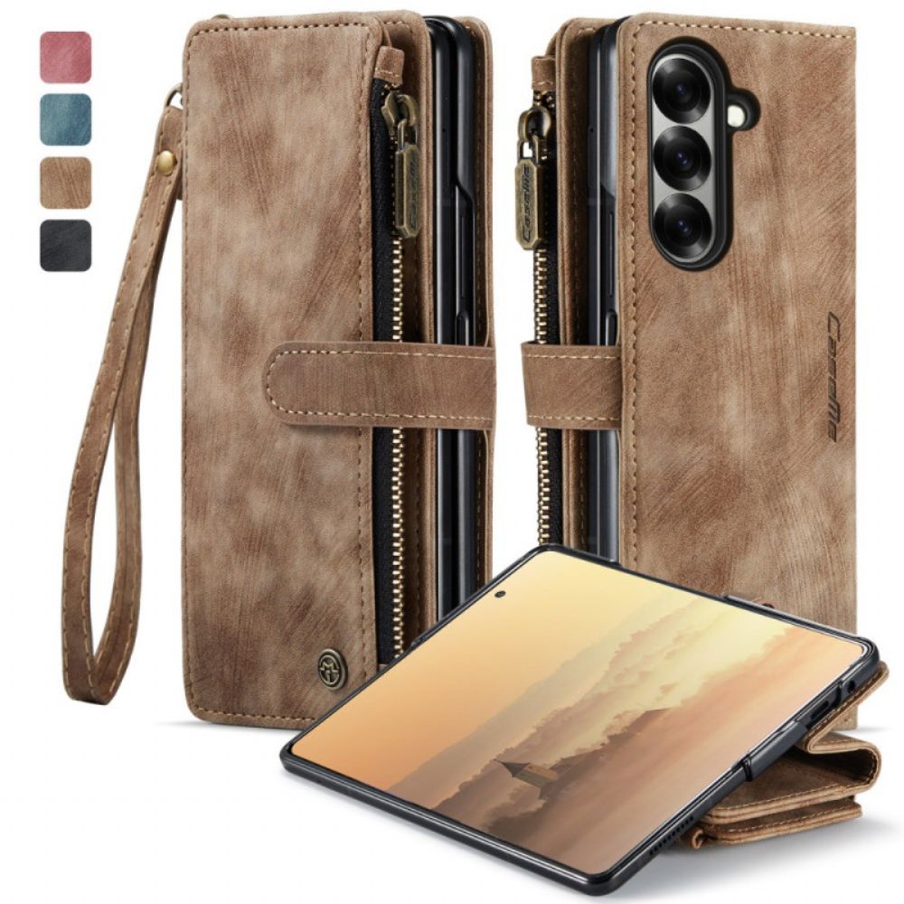 Leren Hoesje Samsung Galaxy Z Fold 7 Caseme Bescherming Hoesje