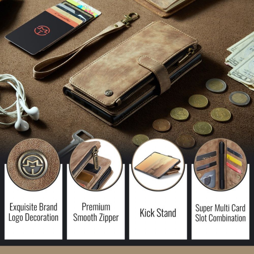 Leren Hoesje Samsung Galaxy Z Fold 7 Caseme Bescherming Hoesje