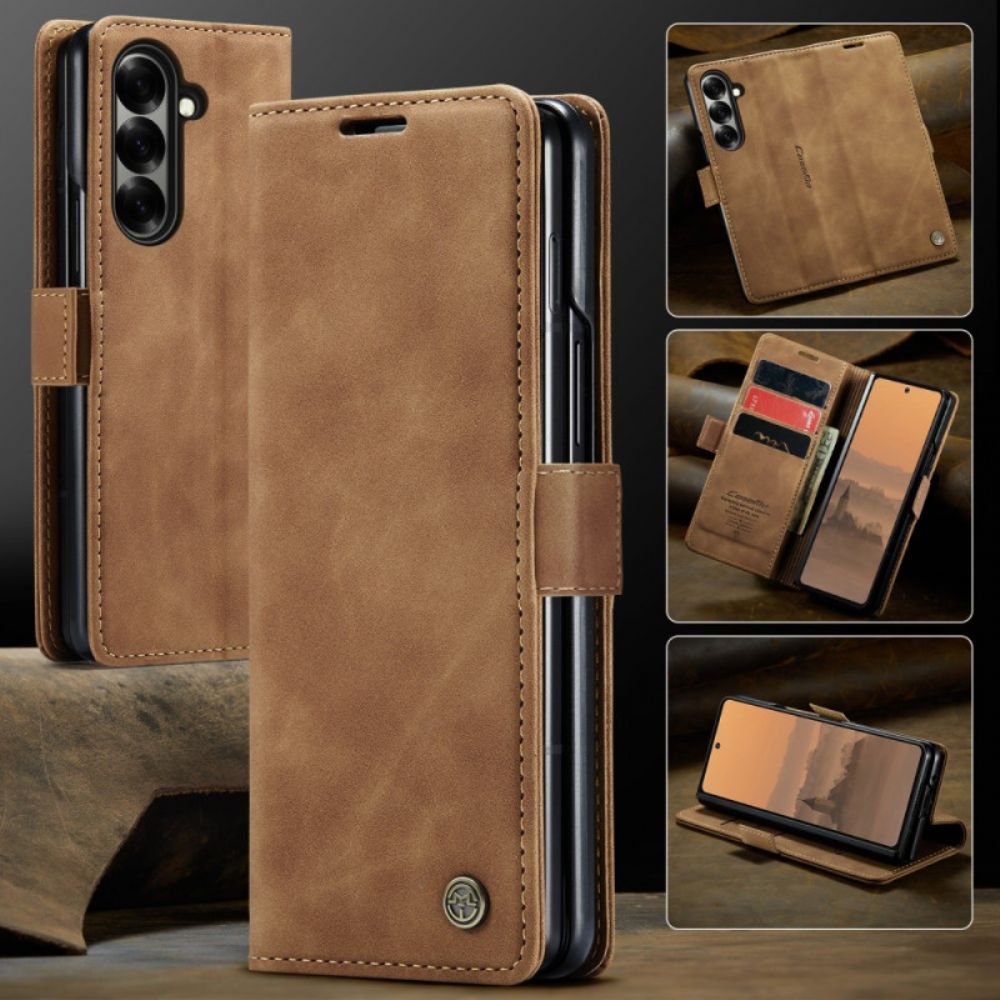 Leren Hoesje Samsung Galaxy Z Fold 7 Caseme Bescherming Hoesje