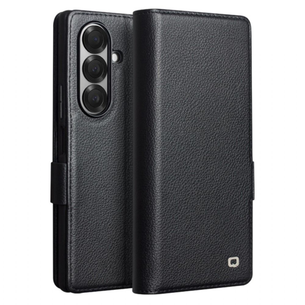 Leren Hoesje Voor Samsung Galaxy Z Fold 7 Qialino Kaarthouder