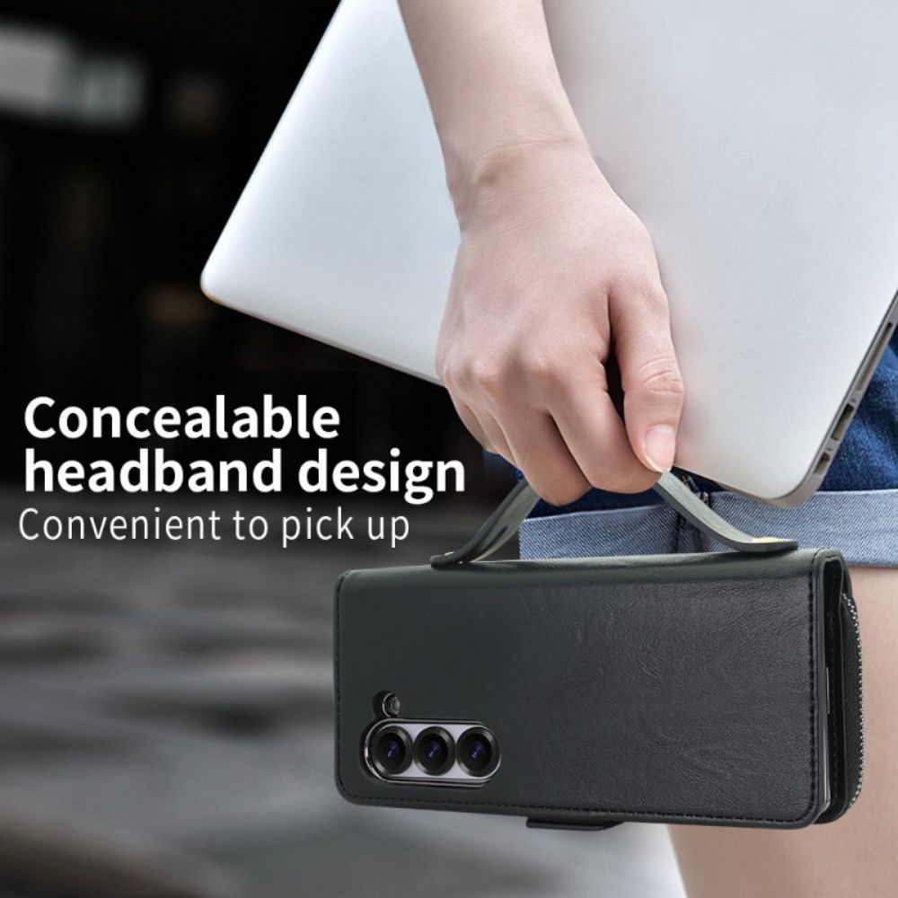 Samsung Galaxy Z Fold 7 Etui Met Rits En Riempje