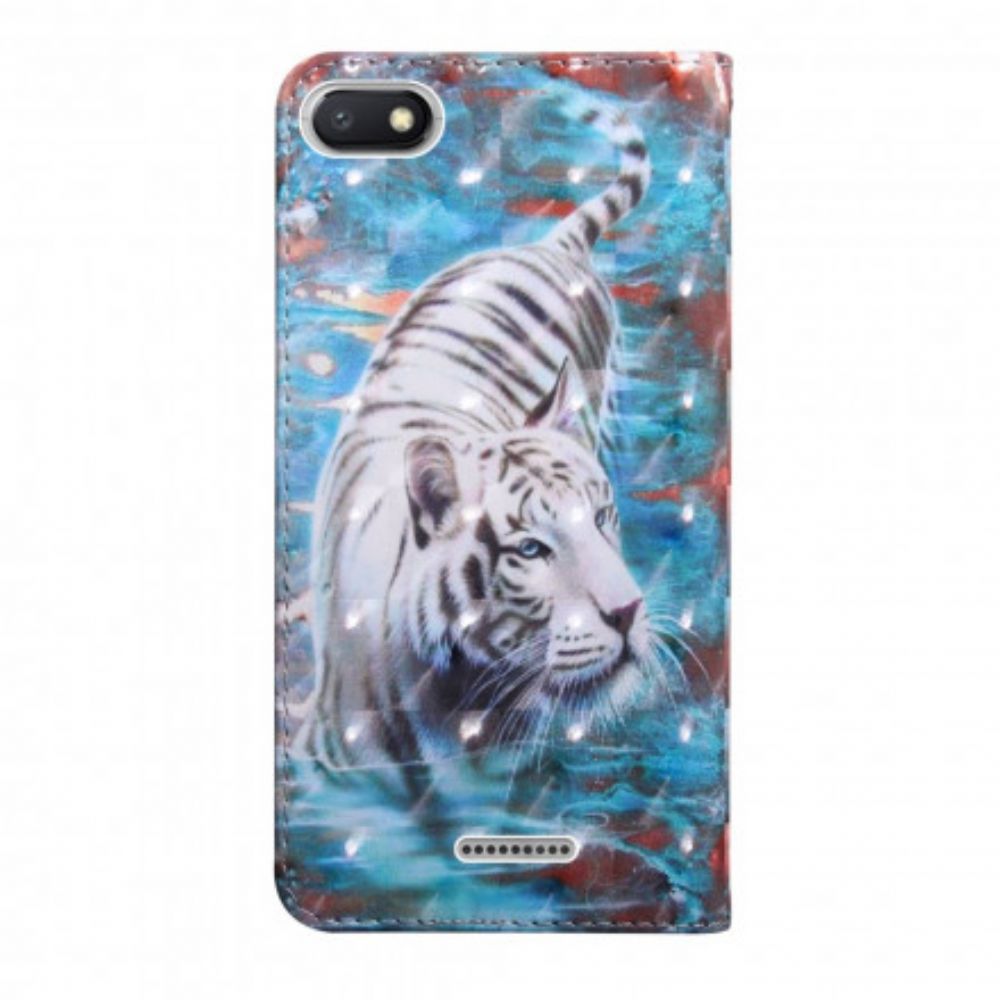 Folio-hoesje voor Xiaomi Redmi 6A Tijger In Het Water