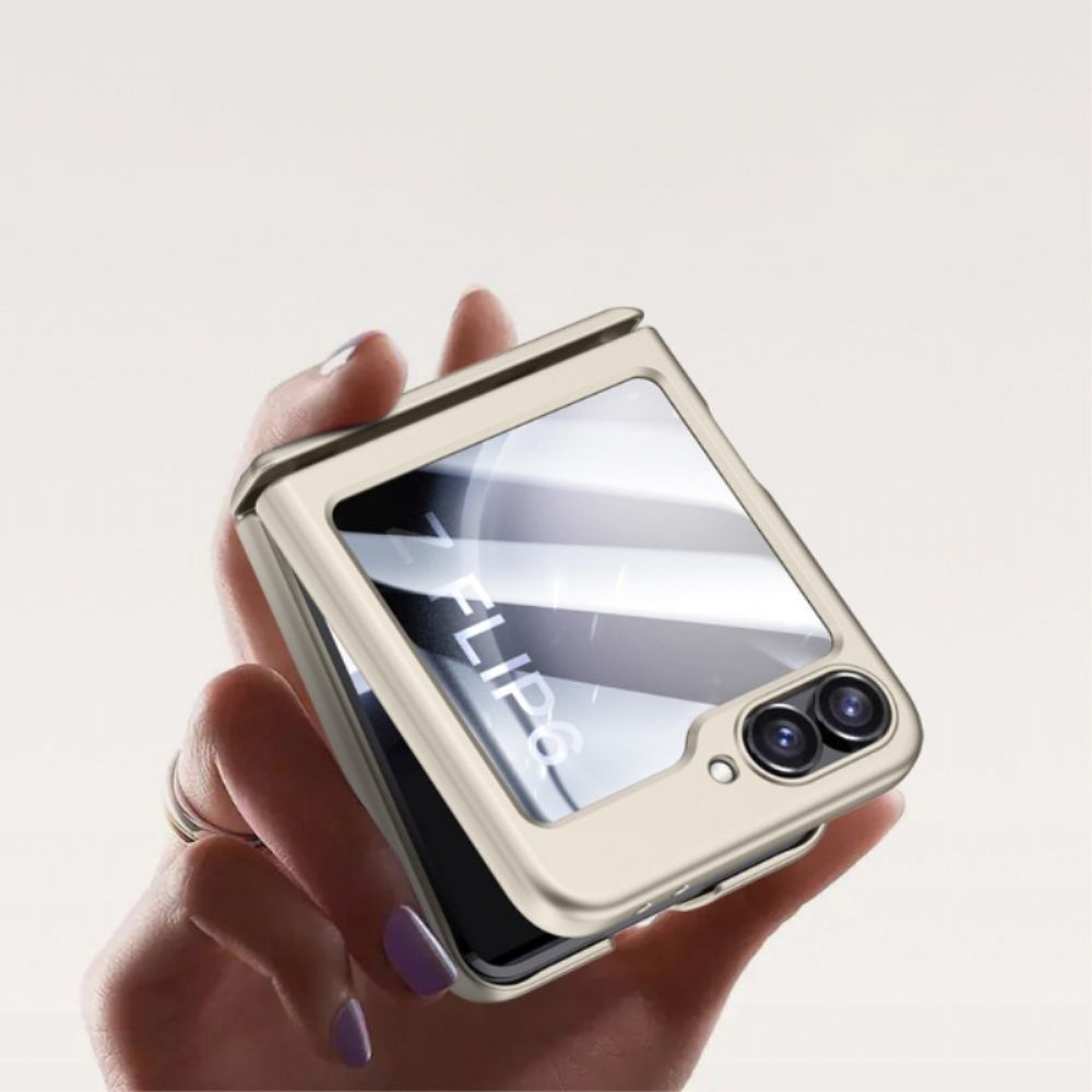 Case Hoesje Samsung Galaxy Z Flip 7 Fe Telefoonhoesje Achterscharnierbeschermer Van Gehard Glas En Schermbeschermer