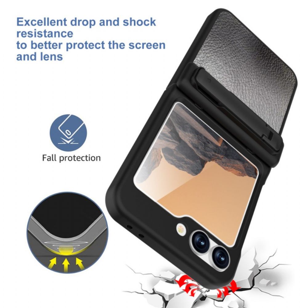 Case Hoesje Samsung Galaxy Z Flip 7 Fe Telefoonhoesje Handsfree Standaard