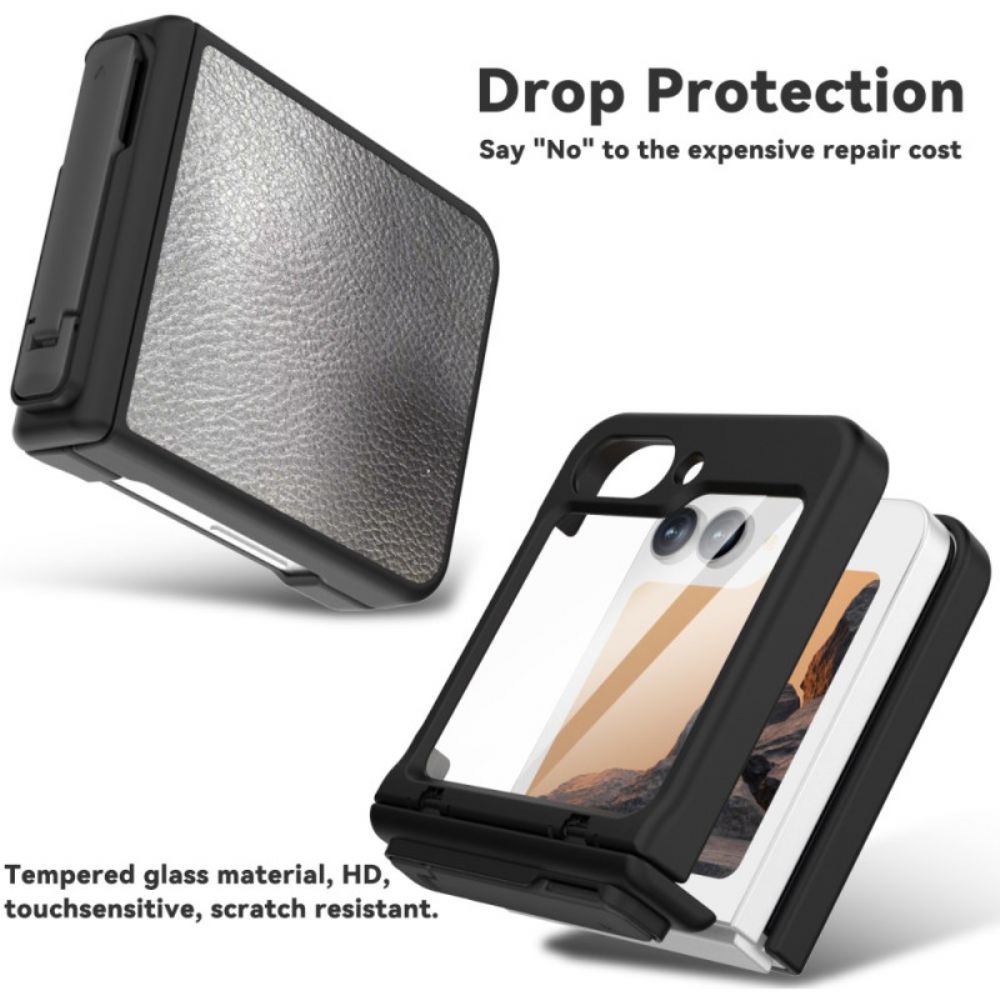 Case Hoesje Samsung Galaxy Z Flip 7 Fe Telefoonhoesje Handsfree Standaard