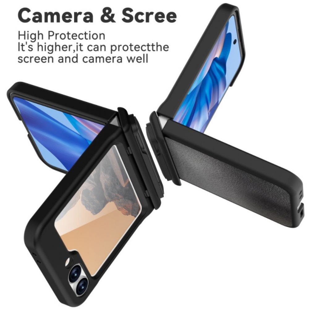 Case Hoesje Samsung Galaxy Z Flip 7 Fe Telefoonhoesje Handsfree Standaard