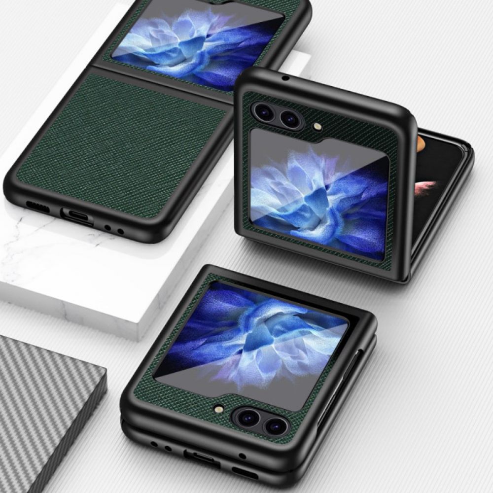 Case Hoesje Samsung Galaxy Z Flip 7 Fe Telefoonhoesje Kruisstructuur