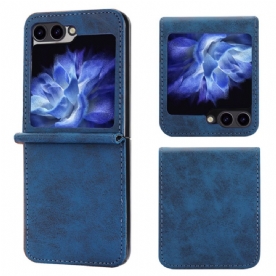 Case Hoesje Samsung Galaxy Z Flip 7 Fe Telefoonhoesje Kunstleer Leer