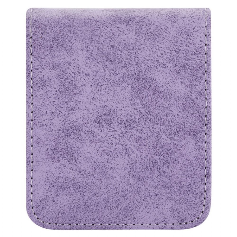 Case Hoesje Samsung Galaxy Z Flip 7 Fe Telefoonhoesje Kunstleer Leer