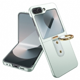 Case Hoesje Samsung Galaxy Z Flip 7 Fe Telefoonhoesje Ringhouder En Beschermfolie